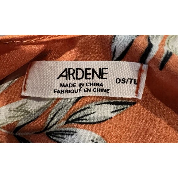 Ardene Orange Floral Kimono With Bottom Fringe NWT OS - Picture 4 of 6